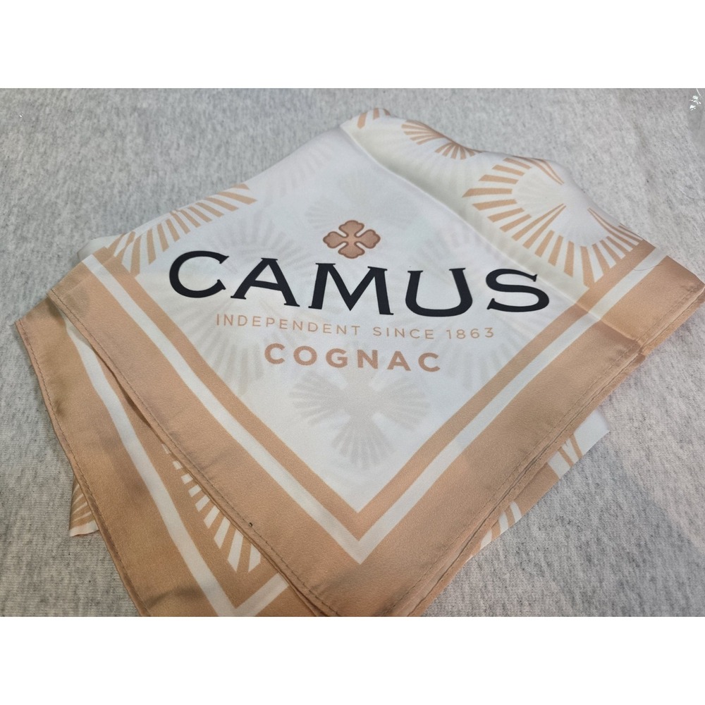 New Camus Promo Scarf New Cognac Brown Beige Opened For Photos